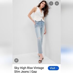 Gap Sky High Vintage Slim Jeans - 8S